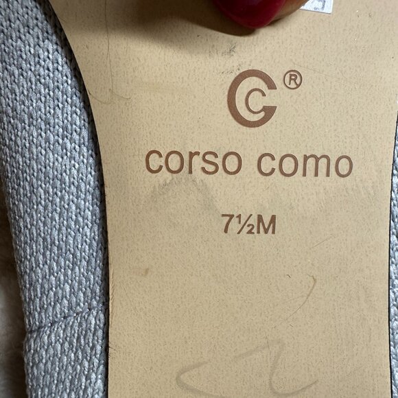 CC Corso Como Julia Knit‎ Gray Pull On Ballet Flat Shoes Size 7 1/2 M - Picture 8 of 9